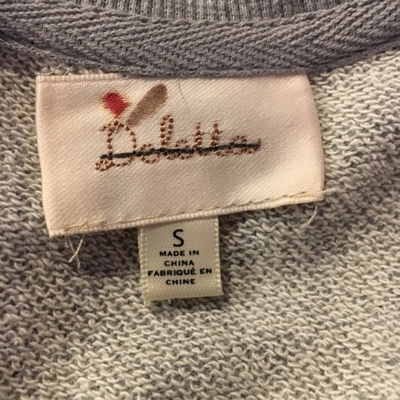 Anthro Deletta Twilight Ivy Beaded sweatshirt - Picture 2 of 8