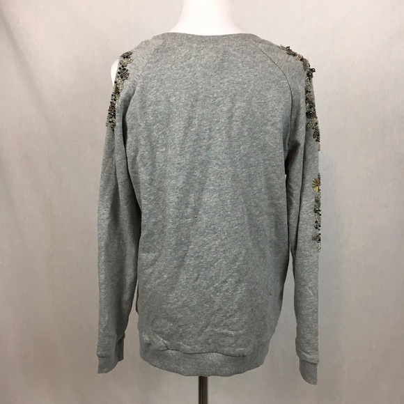 Anthro Deletta Twilight Ivy Beaded sweatshirt - Picture 8 of 8