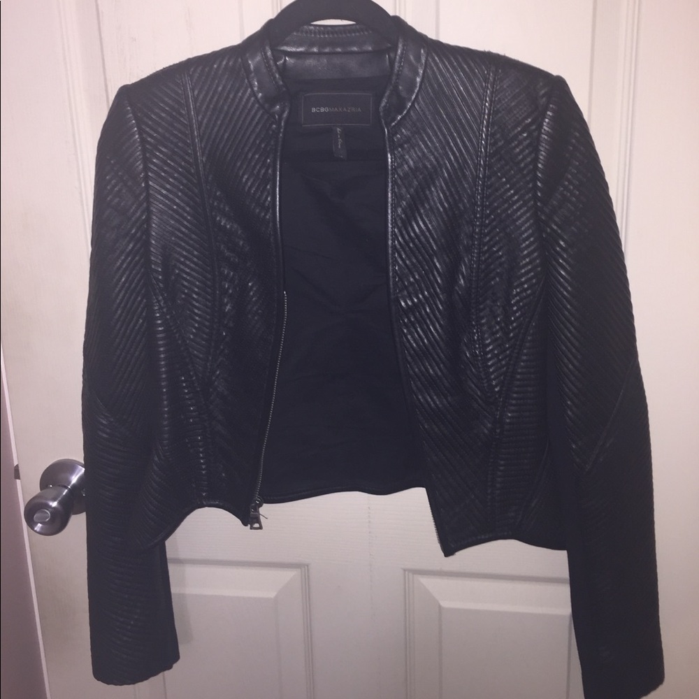 Faux leather jacket