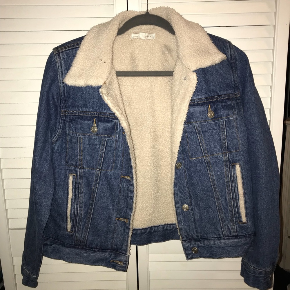 Denim Jacket with Wool Lining