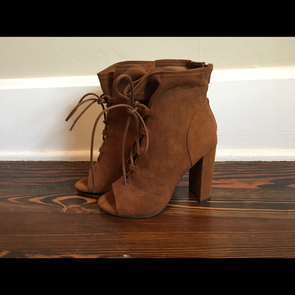 Express lace ankle boots