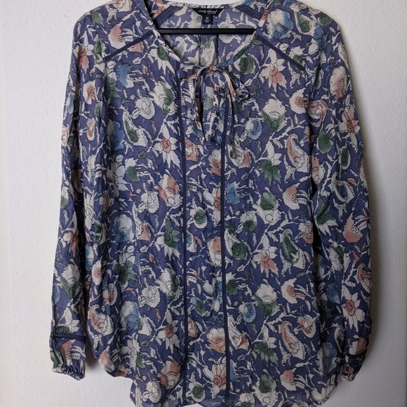 Lucky Brand Tops - Lucky Brand floral blouse sz M