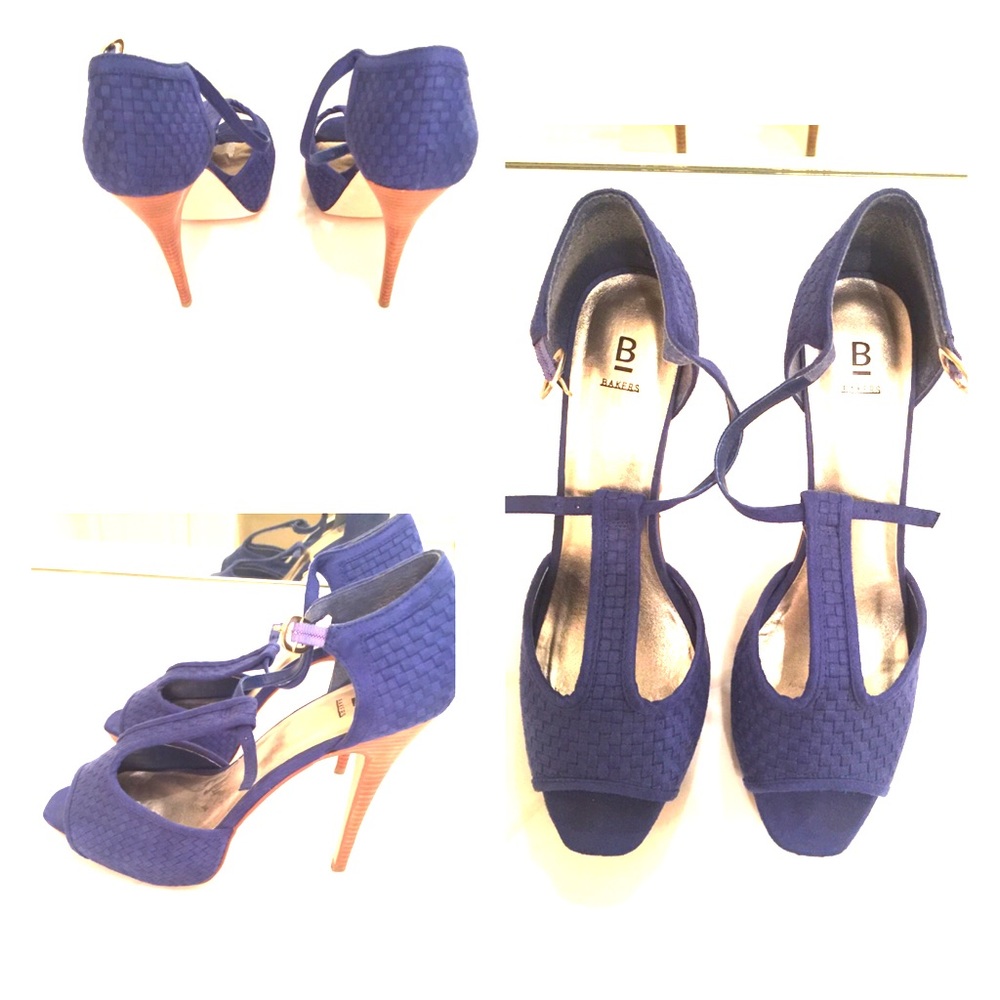 Peep toe, heels DENIM