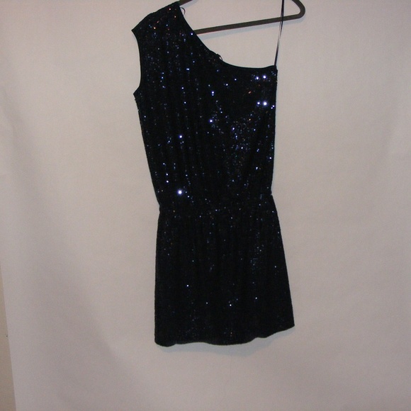 TIBI NAVY BLUE SEQUIN DRESS - Picture 6 of 7