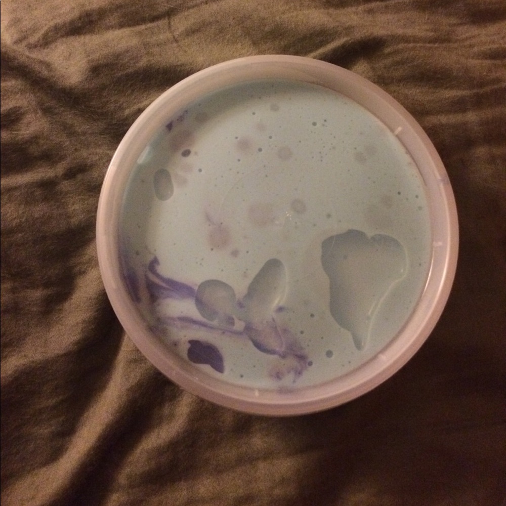 Blue and purple butter slime.