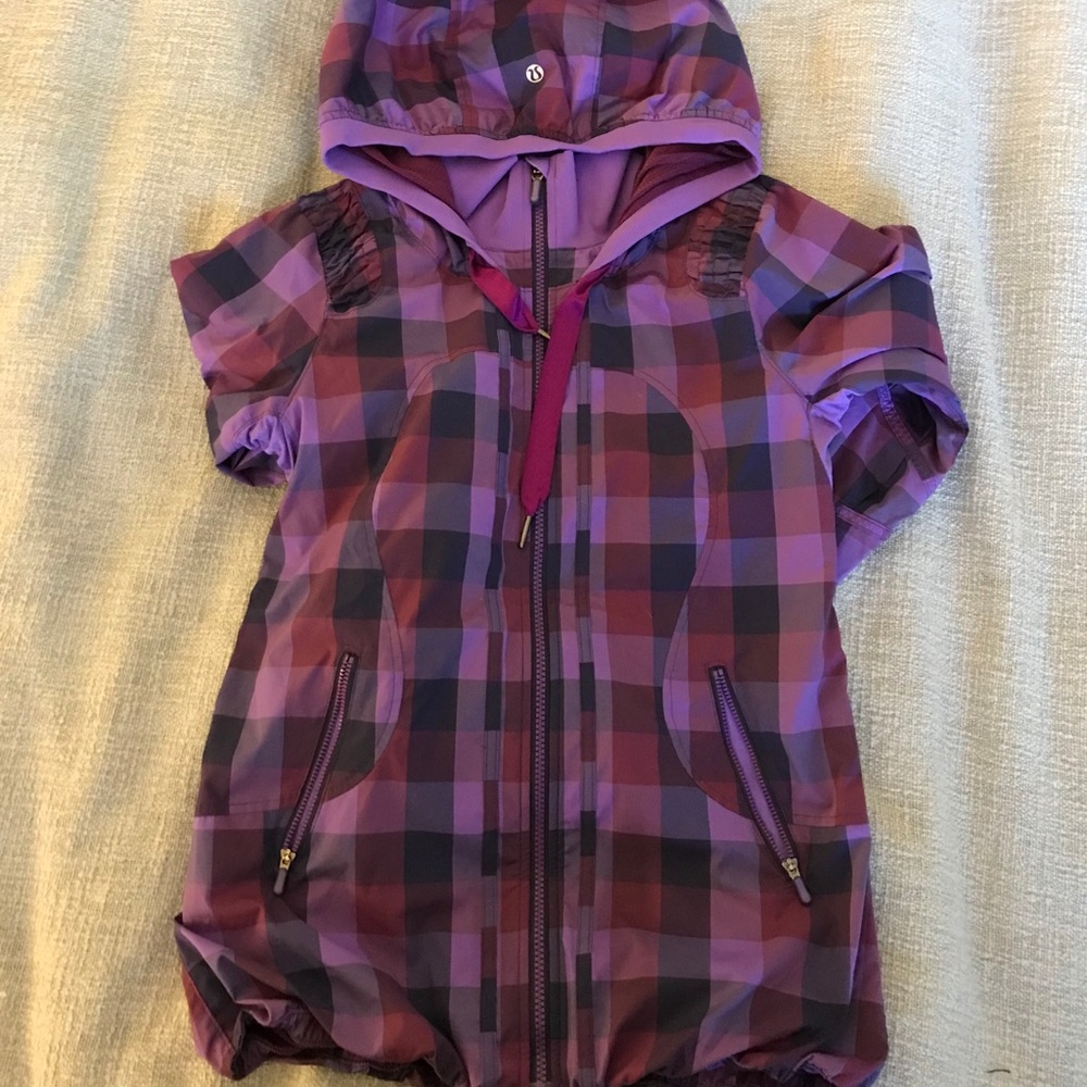 Purple lululemon rain jacket
