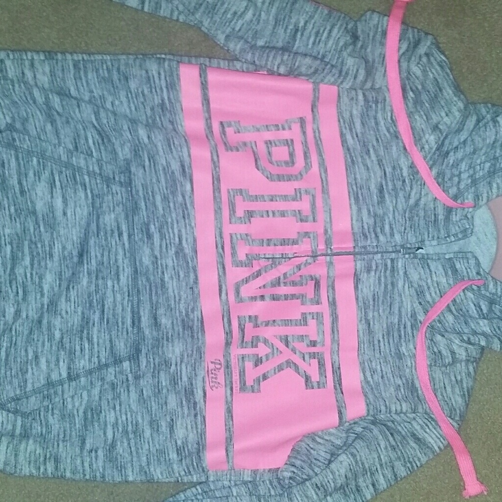 Victoria secert pink half zip hoodie