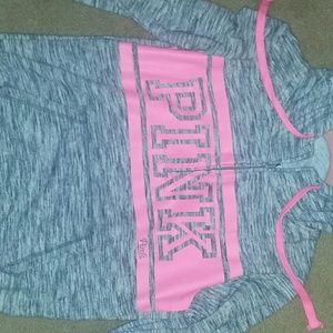 Victoria secert pink half zip hoodie