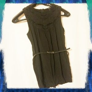 Forever 21 Black Romper Sz Med