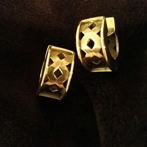 Sterling silver small huggie hoops