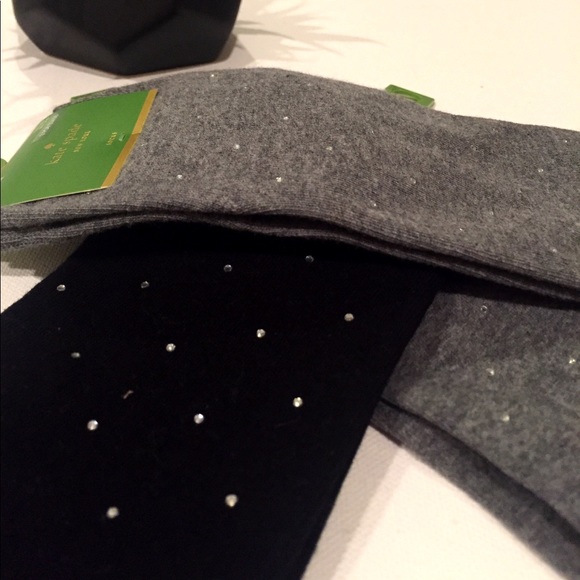 NWTs Kate Spade Diamond Beaded Socks - Picture 7 of 7
