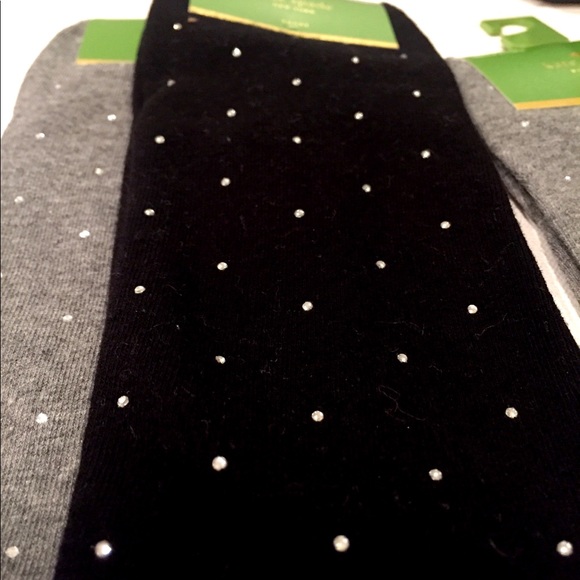 NWTs Kate Spade Diamond Beaded Socks - Picture 6 of 7