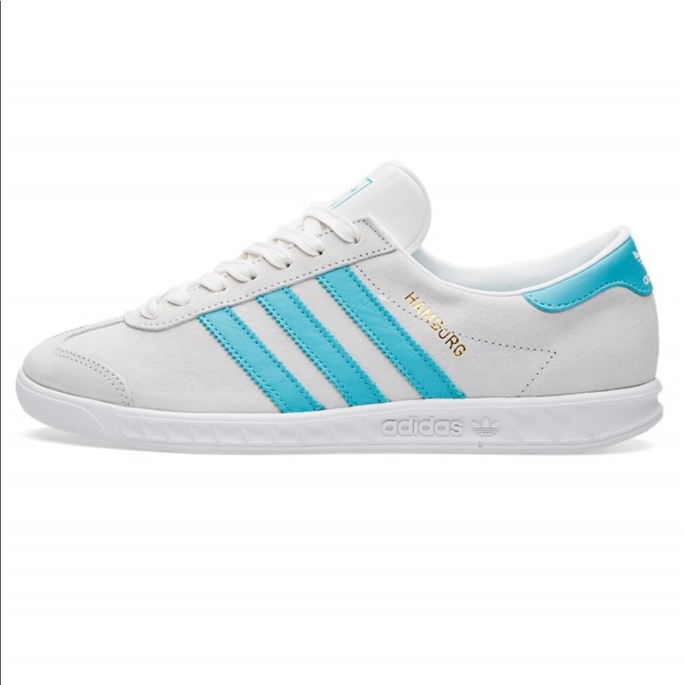 Adidas Originals Hamburg White&Blue Suede Sneaker