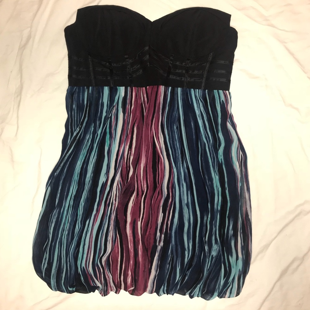 BEBE watercolor dress