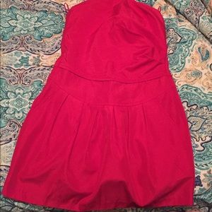 Strapless mini dress
