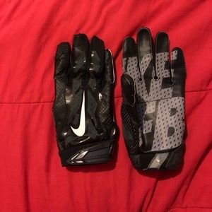 Used football gloves