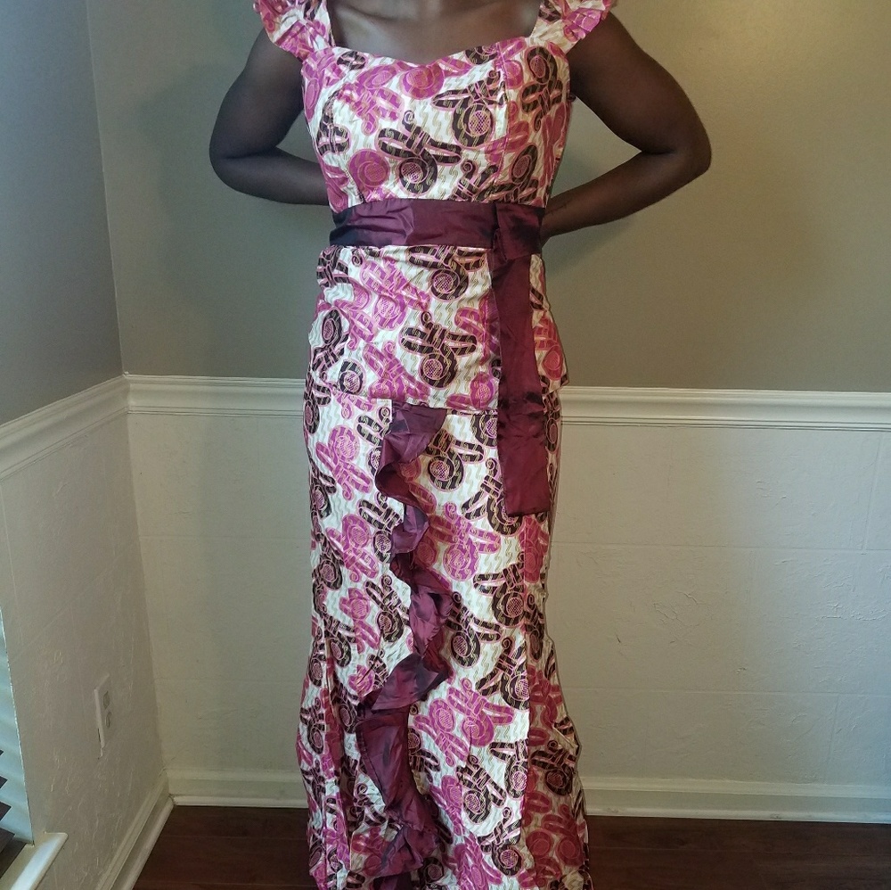 Custom made Ankara print dress