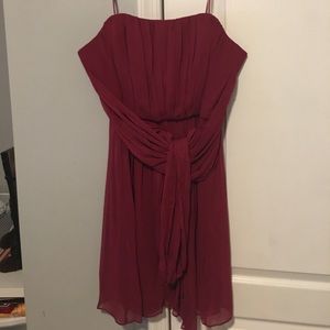 Burgundy dress (price negotiable)