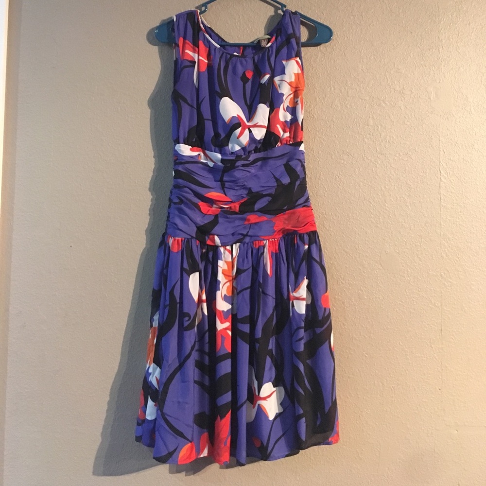 Blue Red Black White Issa London Dress Size 6