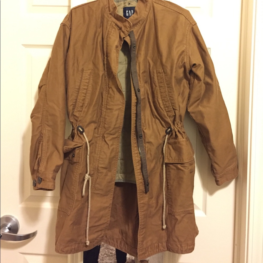 Gap camel colored utility  jacket
