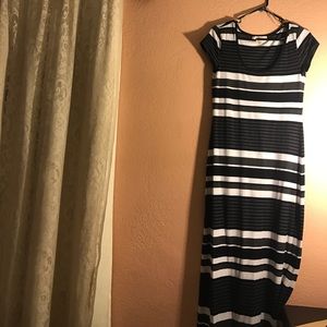 Black, white and grey Maxi dress