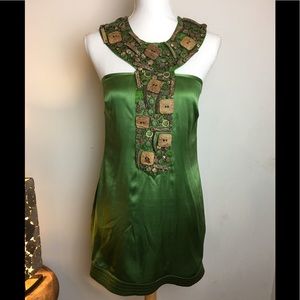 Beautiful dress with tribal inspired neck