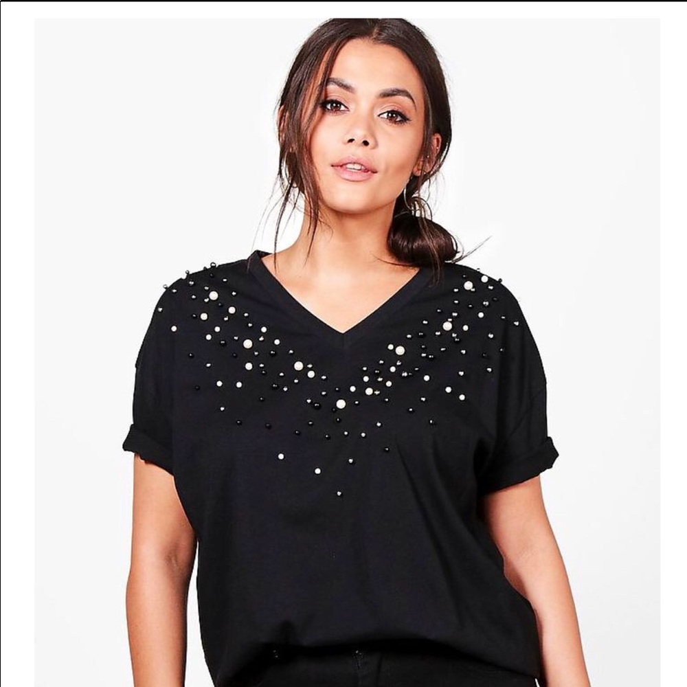 Pearl detail t-shirt