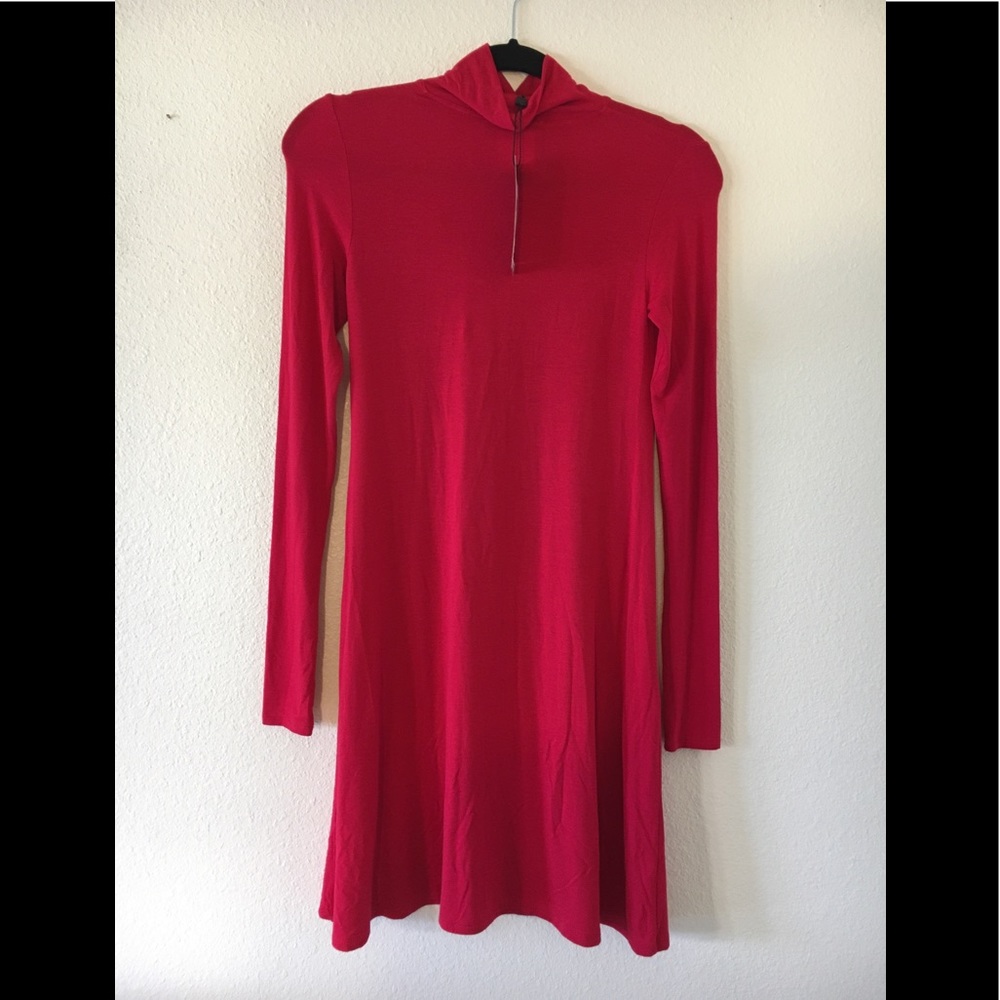 Fall red turtleneck dress ❤️✨✨