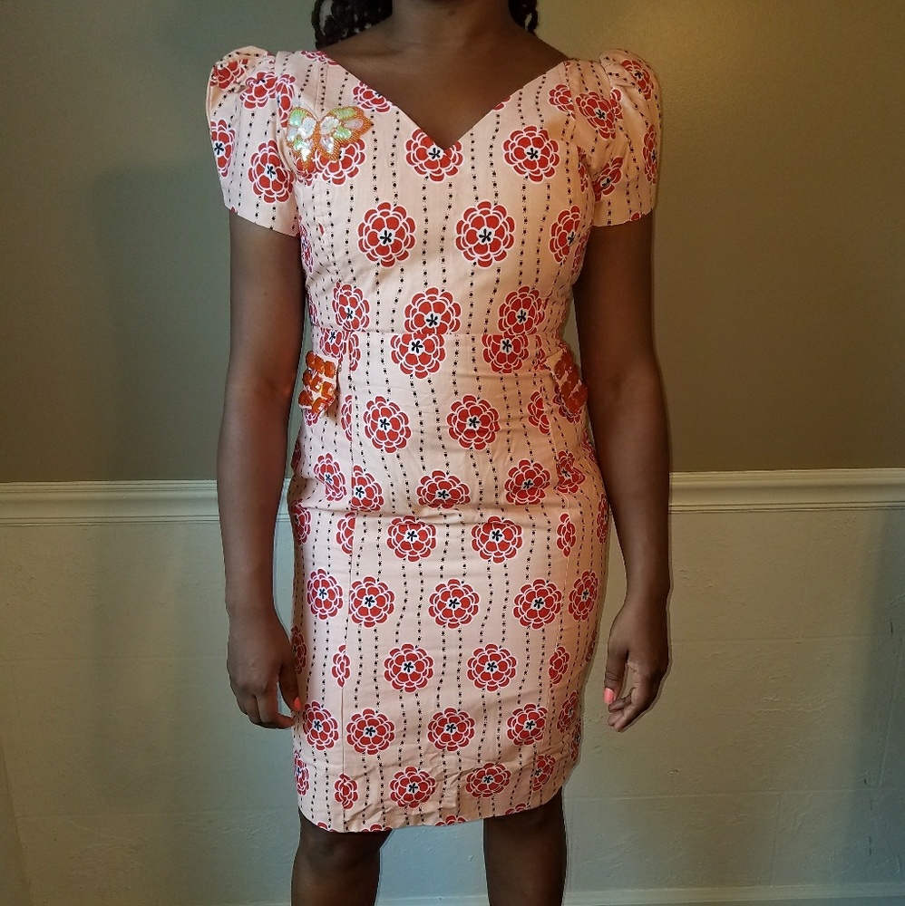 Custom made Ankara print dress