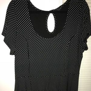 Polka dot peplum