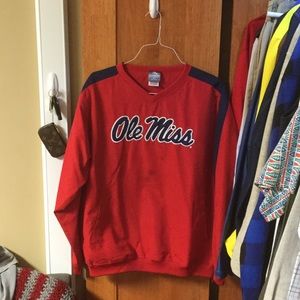 Ole Miss Slick Coach's V Neck Sweat