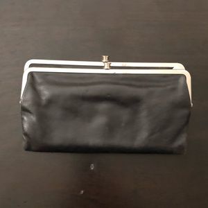 Hobo Lauren Black Leather Clutch