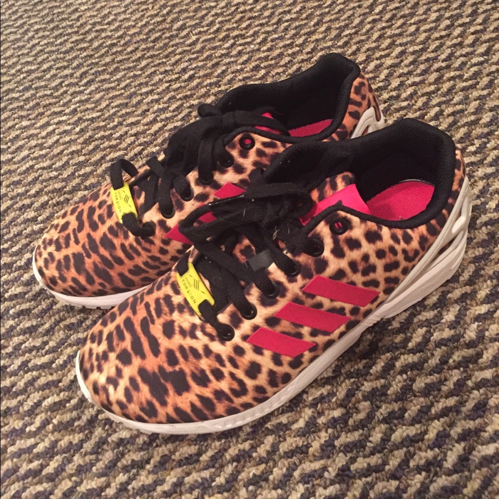 Cheetah adidas sneakers
