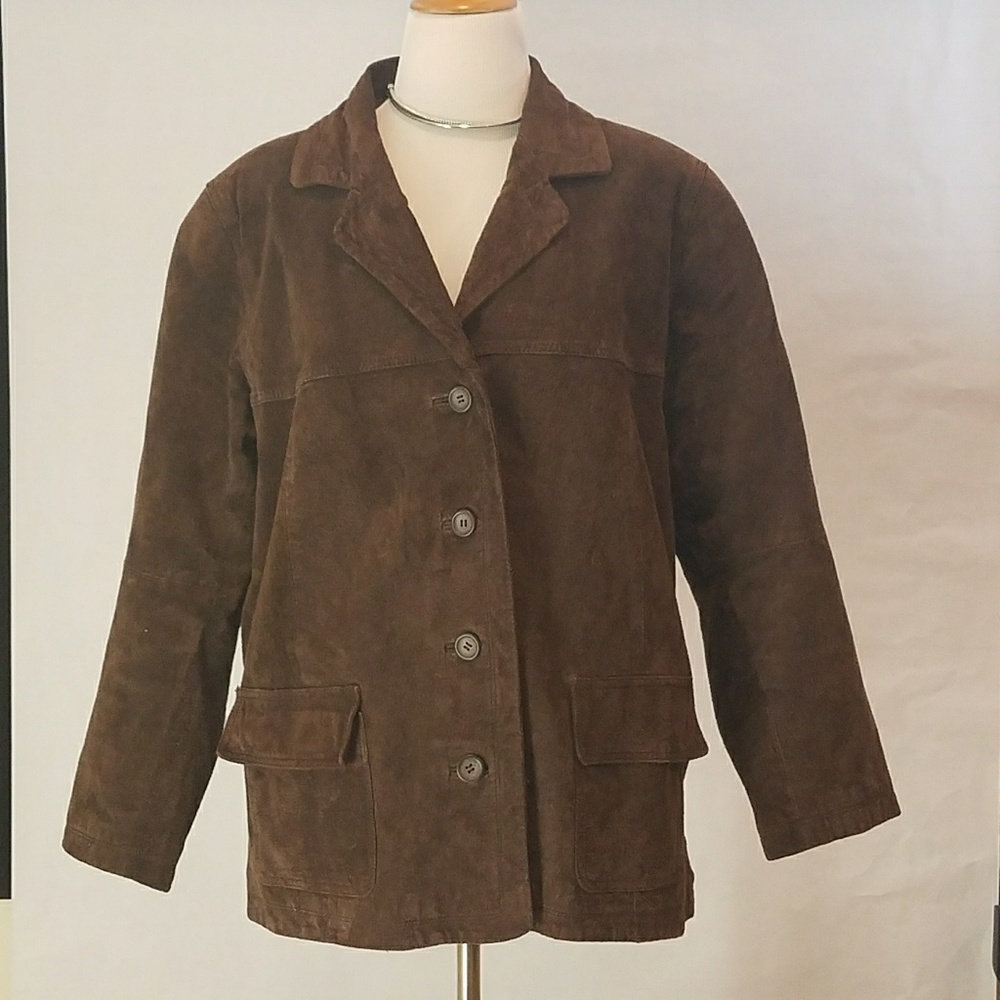 VINTAGE Women's Kathy Ireland genuine suede jacket