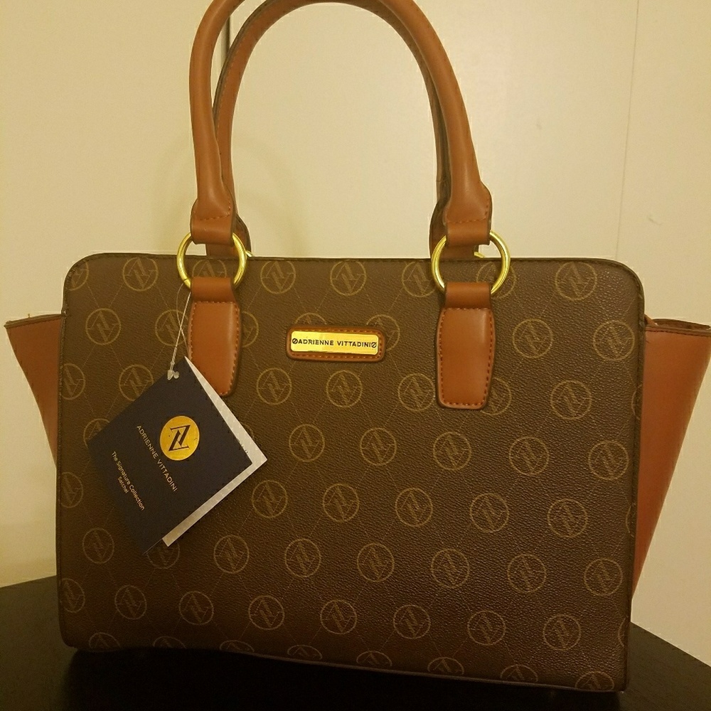 Trendy satchel handbag by Adrienne Vittadini