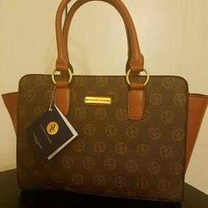 Trendy satchel handbag by Adrienne Vittadini