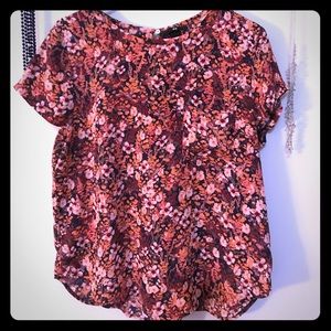 Flower print blouse