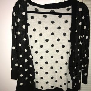 Polka dot cardigan