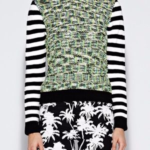 Nicole Miller Pineapple Herringbone Sweater