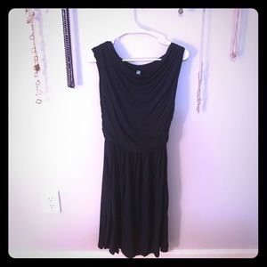 Navy draped top dress