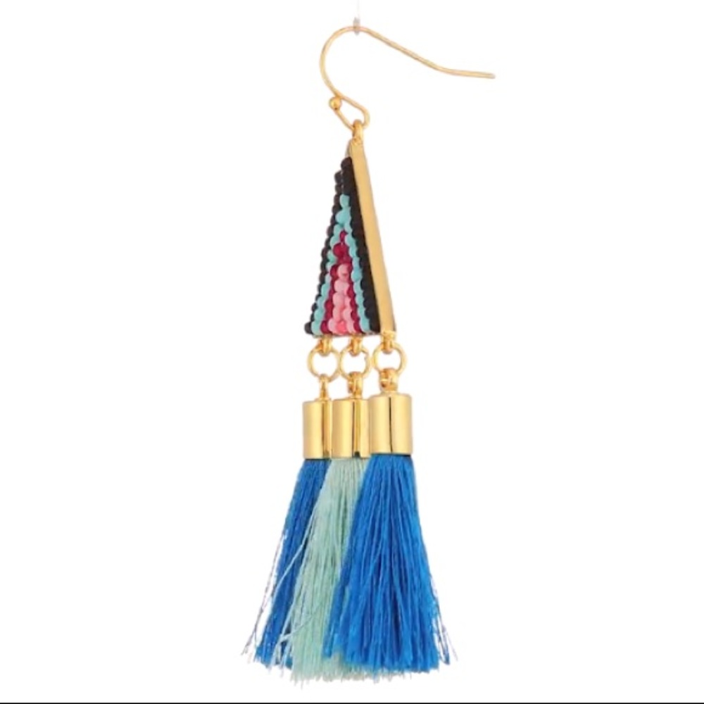 rebecca minkoff // beaded tassel earrings - Picture 3 of 3