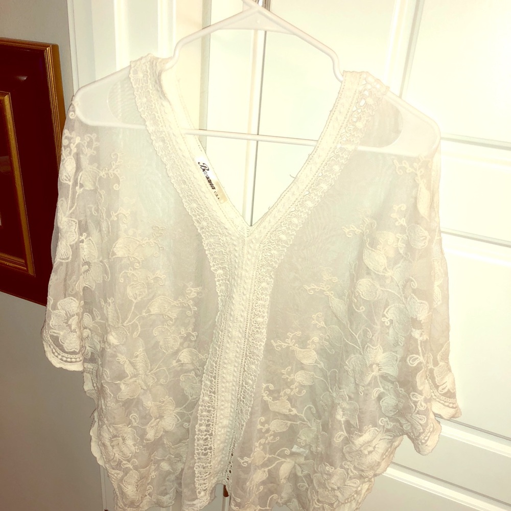 White Lace Pullover