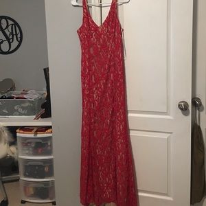 Gorgeous red lace dress (price negotiable)