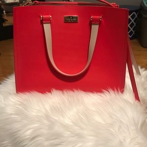 TRADING! Kate ♠️Kyra Arbour Hill Coral Satchel