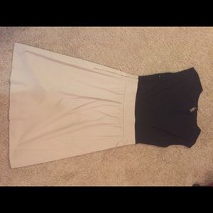 Black / tan dress from The Limited