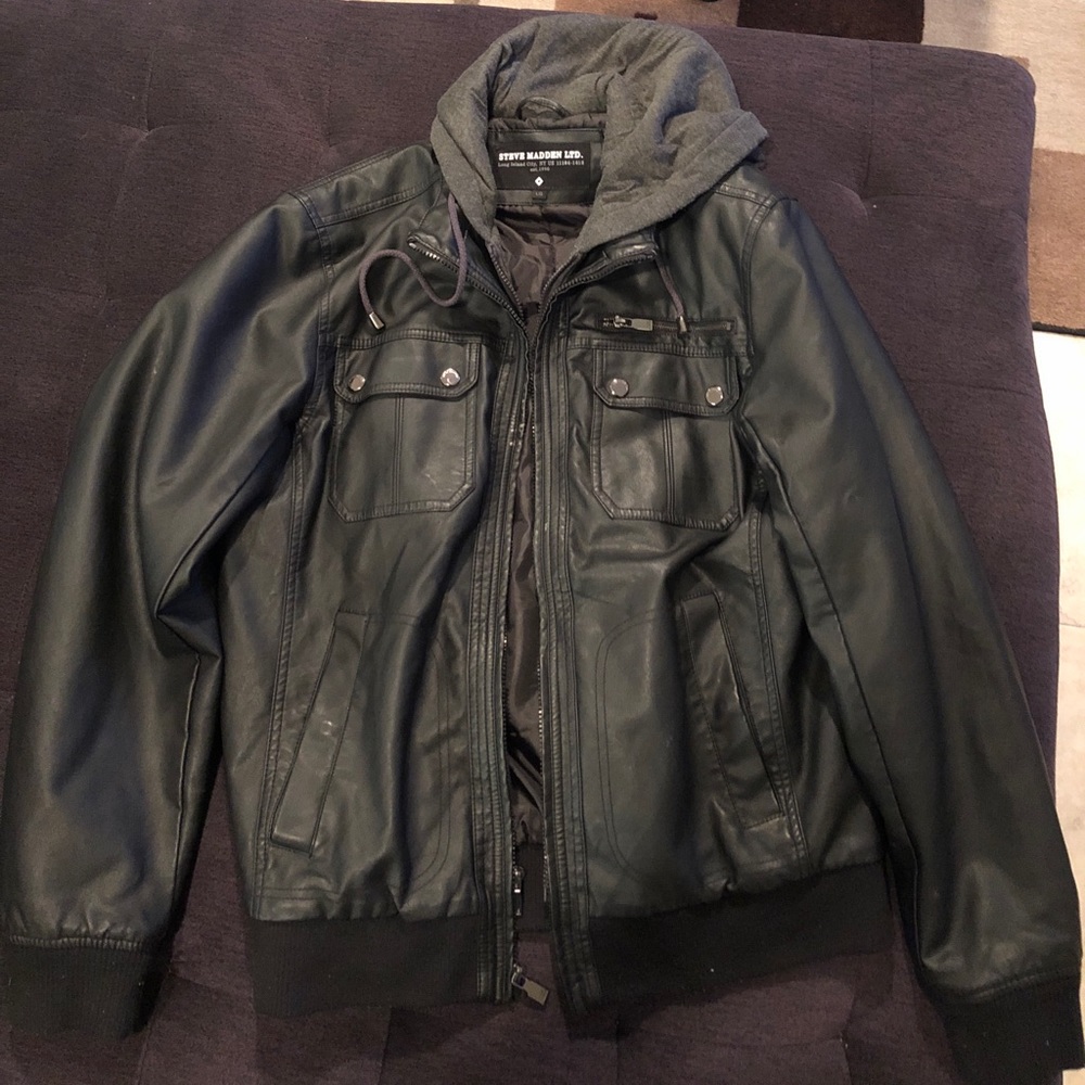 Men’s Large Steve Madden Faux Leather Jacket