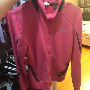 Fila pink zip up
