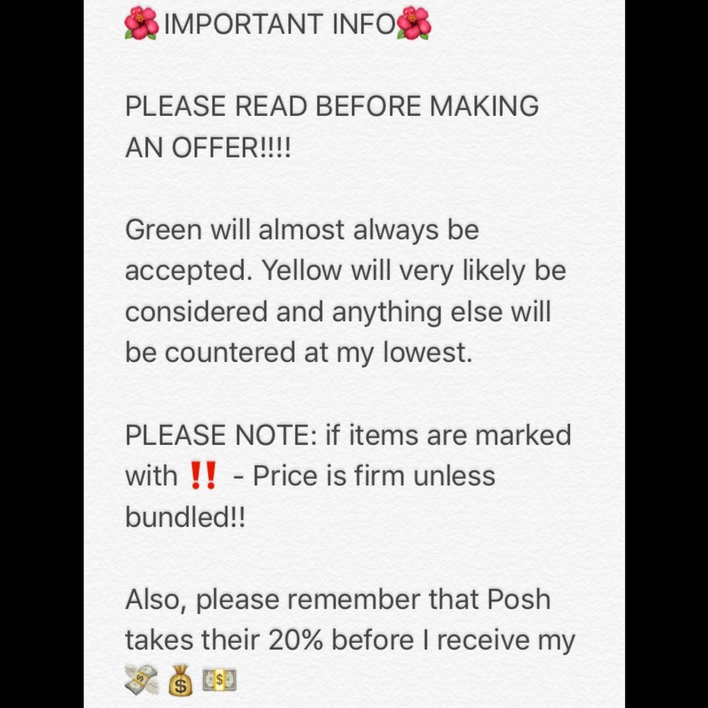 🌟WHEN MAKING AN OFFER🌟