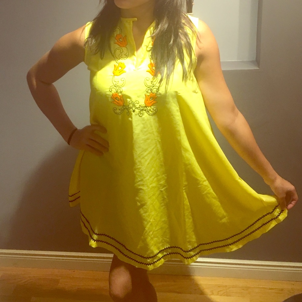 Yellow vintage sundress