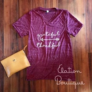 Grateful, Thankful Tee! So soft! Only 3 Sm Left!
